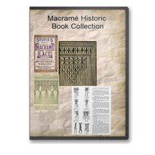 Macram  Instruction Cord Weaving, Bracelets, Beads - 7 Historic Books CD - B513