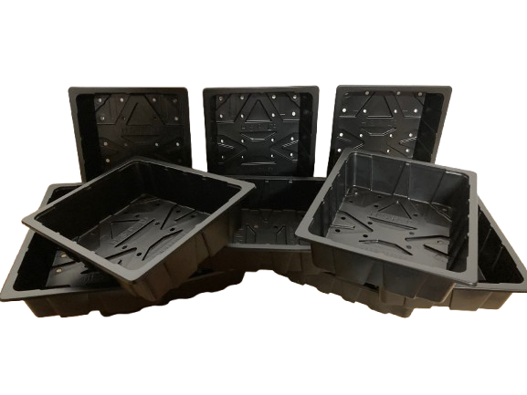 Half Size Seed Trays With Drainage Holes Single Cell x10