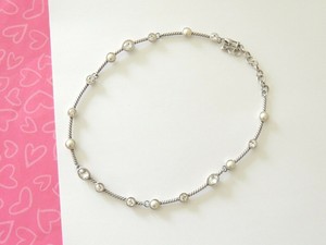 Brighton-MONTE-CARLO-Pearl-Crystal-Twist-Silver-Form-Bar-Necklace