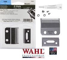 WAHL 2-HOLE REPLACEMENT BLADE SET for Super Taper,5 Star Senior,Sterling 9 #1006