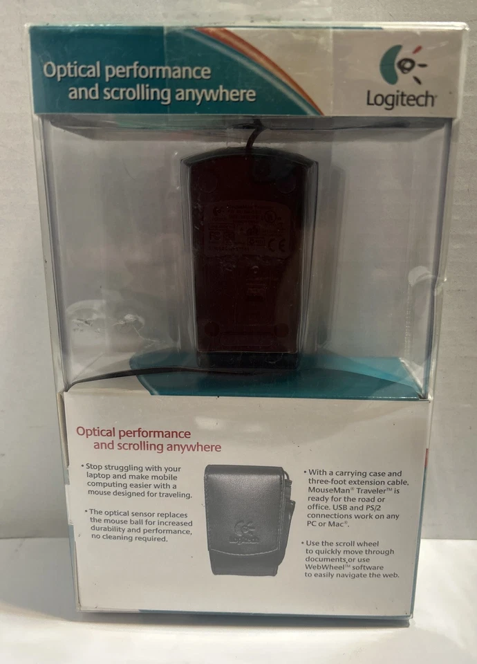 New USB Wired Logitech MouseMan Traveler Mouse(D) - Image 2 of 2