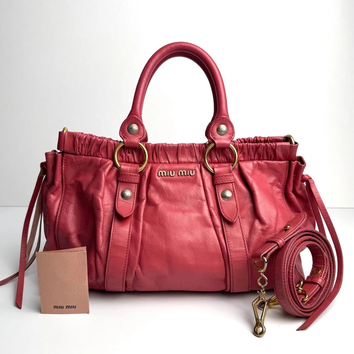 Miu Miu Shoulder Bag Pink Bags & Handbags for Women for sale | eBay
