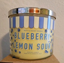 Bath and Body Works Blueberry Lemon Sour Scented Candle 3-Wick 14.5 oz / 411 g