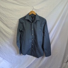Banana Republic Non Iron Slim Fit Long Sleeve Button Down Shirt Men's M Blue