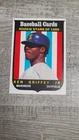 1989 Baseball Cards Magazine Ken Griffey Jr NR-MT Baseball Promo Hand-Cut