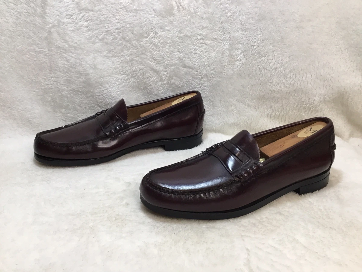 VTG Dexter Copley All Leather Oxfords Brogue Detailing Men‎ Sz 8.5M Burgundy USA Allen Edmonds Oxford Wingtip shoe - 10.5 main image 4