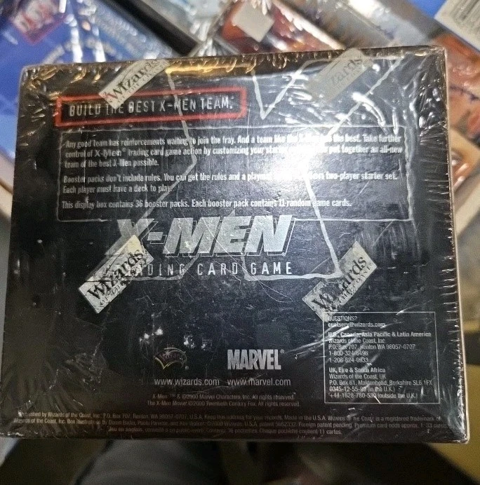 WOTC X-Men 2000 Juego de cartas coleccionables Juego de cartas coleccionables Caja de cartas de refuerzo sellada con 36 paquetes Casi nuevo/como nuevo Foto 2 de 3