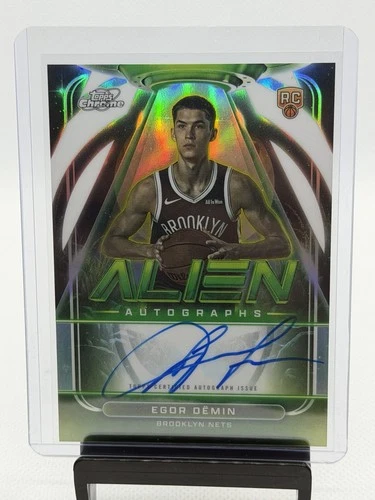 2025-26 Topps Chrome Cosmic #AA-ED Egor Demin Alien Autographs RC Pop ~40