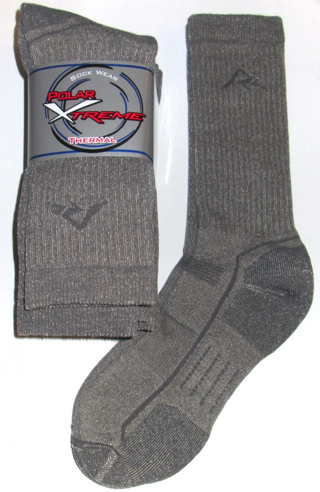 3 pares de calcetines térmicos para botas de lana merino ligeramente acolchados en la mitad de la pantorrilla para hombre Foto 3 de 4