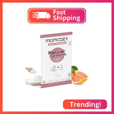 #ad Momcozy Natural Breast Pump Wipes for Parts Cleaning On The go 30 Count Flash $10.09