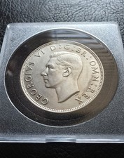 High Grade 1946 GB Silver Half Crown King George VI  .500 Silver