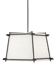 Hinkley Lighting 3674 Iron Ore Tress 4-Light 21"W Chandelier