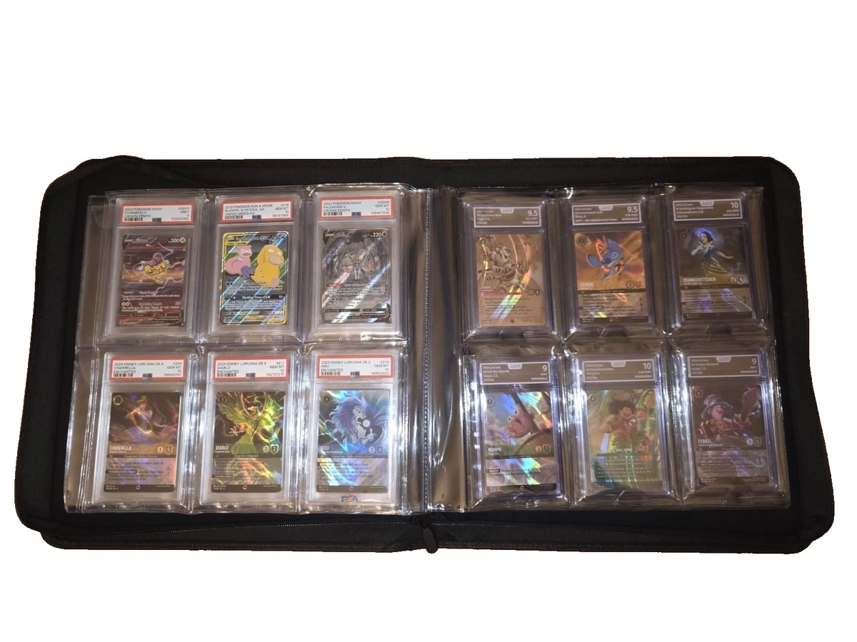 Newpop 40 pagine raccoglitore carte doppia faccia con 720 tasche, buste per carte trasparenti, carte collezionabili 11 fori, Pagine album Buste, carte