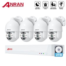 ANRAN PoE 4K 8MP Security Camera System 360 CCTV 2TB HDD Color Night Vision IP66