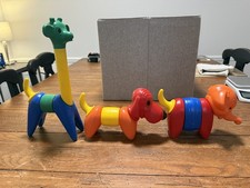 Vintage Tupperware Zoo It Yourself Animals Dog Elephant Giraffe 16 pc Set 1970s