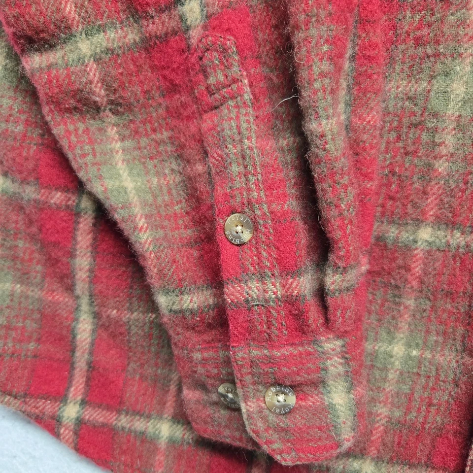 Camisa a cuadros Royal Robbins mezcla de lana botones para hombre talla XL Foto 3 de 4