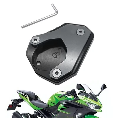Kickstand Sidestand Enlarge Plate Pad for KAWASAKI Ninja 400 Versys 650 KLX250 - Photo 1/4