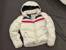 Add Plumón XS 34/36 164 Plumón Chaqueta Esquí Chaqueta Muy Cálida y Ligera Blanco Azul