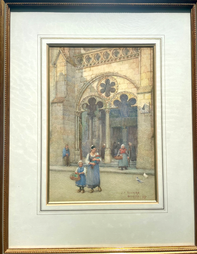 Joseph Yelverton Dawbarn 1856-1943 British, Dated 1899 - Picture 1 of 7