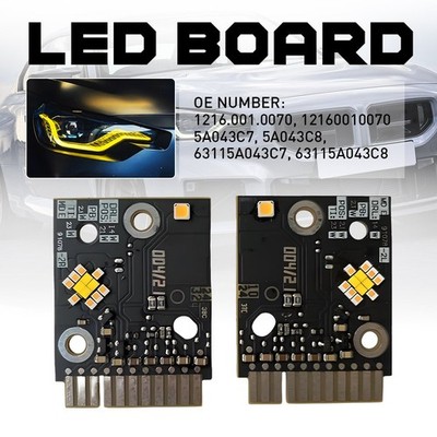 Yellow Daytime Running Light LED Board For BMW G87 M2 G42 M240i M240iX 2022-2024