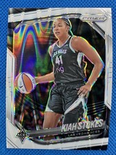 2025 #58 Kiah Stokes Panini Prizm WNBA White Seismic Prizm Aces