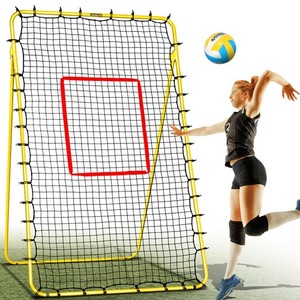 Volleyball Rebounder Net, 4x7ft Volleyball Training Equipment, Adjustable Reb...