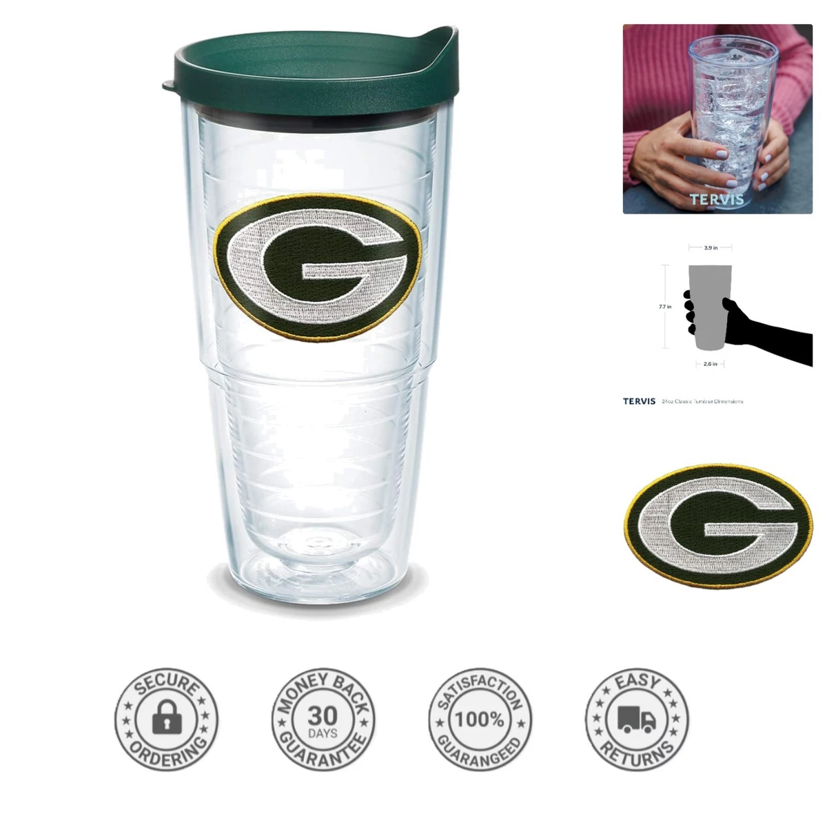 Green Bay Packers 23-27 oz Sports Fan Tumblers for sale | eBay