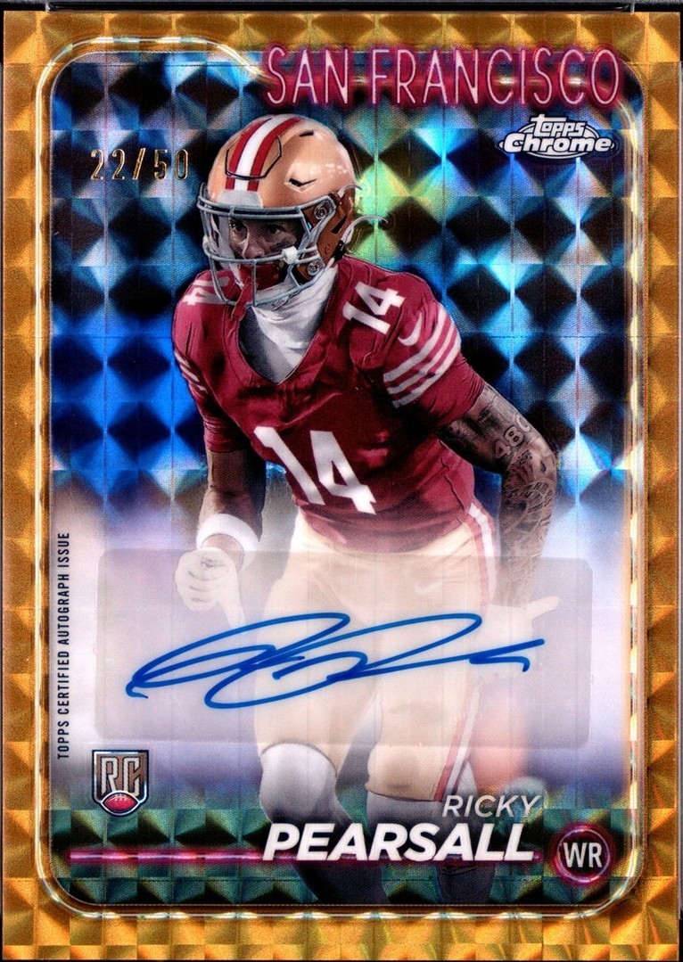 Rookie Ricky Pearsall 2024 Topps Chrome - Rookie Autographs Ricky Pearsall #RA-RPE Orange ...