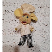 Muñeca pequeña vintage Topo Gigio Chef ratón italiano Ed Sullivan Show 7"