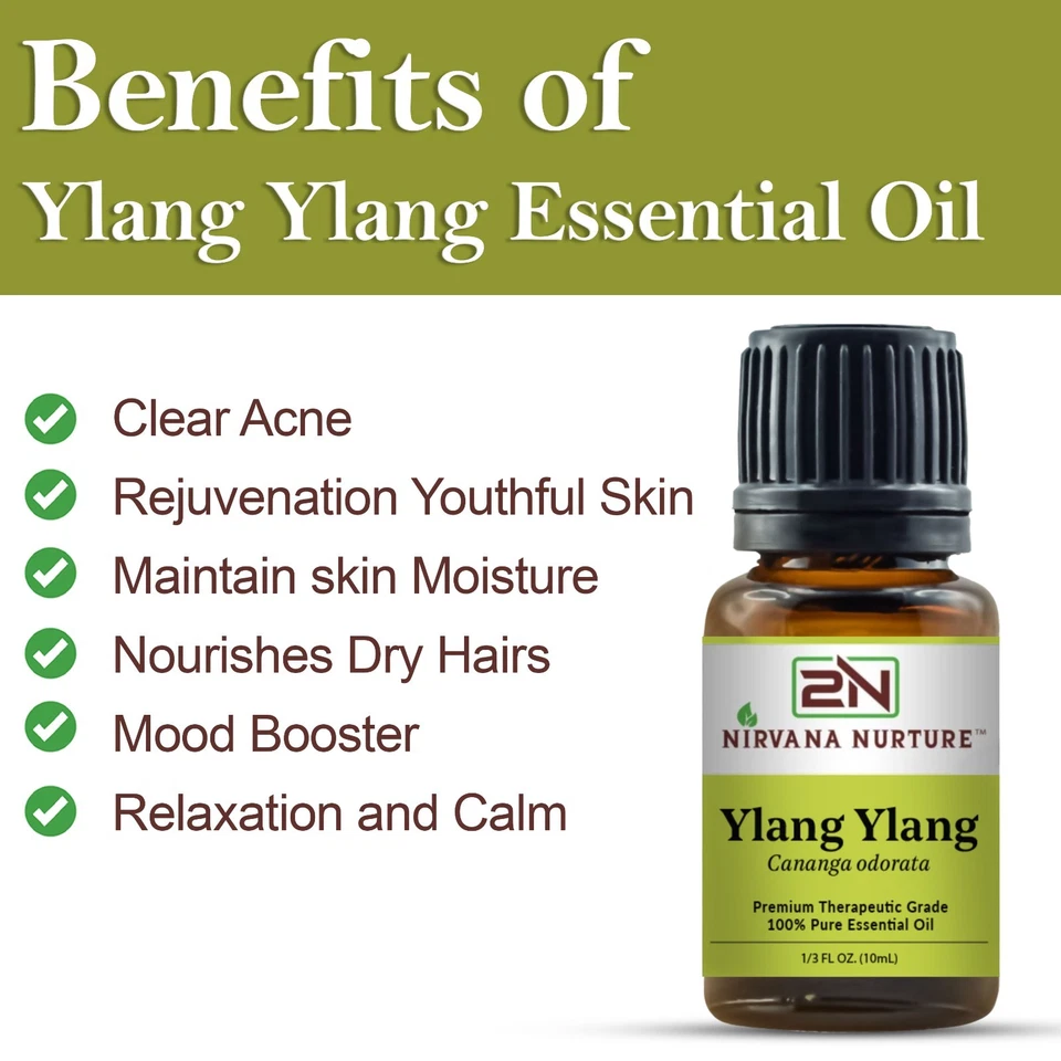 Ylang Ylang Essential Oil 100 % Pure Natural Premium Therapeutic Grade - Image 3 of 4