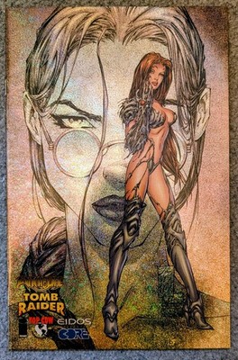   Image Top Cow Witchblade Tomb Raider 1 Gold Speckle Holofoil Variant 