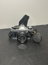 Canon AE-1 Program 35mm SLR Film Camera with 50mm Lens Kit, Tested and Working