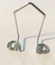 Silver-toned Wall Mountable Platter Hanger 4" H x 4" W x D 1.75 2pc 