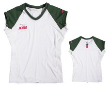 Impress Rash Guard dekolt w serek damski biały t-shirt z lycry wakeboard surfing SUP j15 N0
