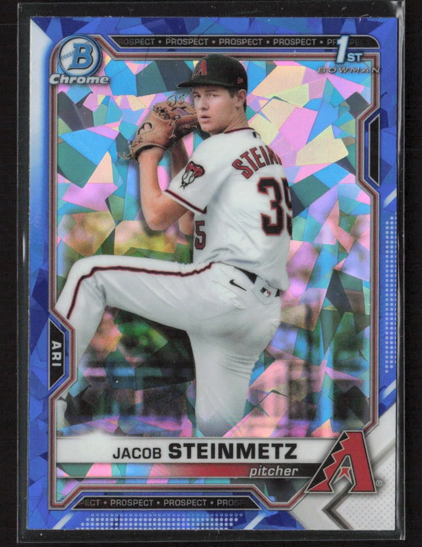 Jacob Steinmetz 2021 Bowman Draft Sapphire Edition #BDC-83 Arizona Diamondbacks
