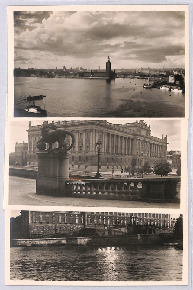 SUECIA 1924 FDC *UPU* Tarjetas {3} 20º 25º 30º Cubiertas Primer Día STADSHUSET CDS YG383 Foto 3 de 4