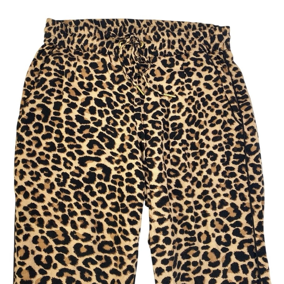 Zadig & Voltaire Niños Niñas Leopardo Animal Estampado Acampanado Bootcut Pantalones 34 EE. UU. XS  Foto 3 de 4