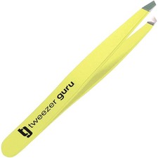 Tweezer Guru Tweezers for Women Facial Hair  Men   Precision SlantPointed Ey...