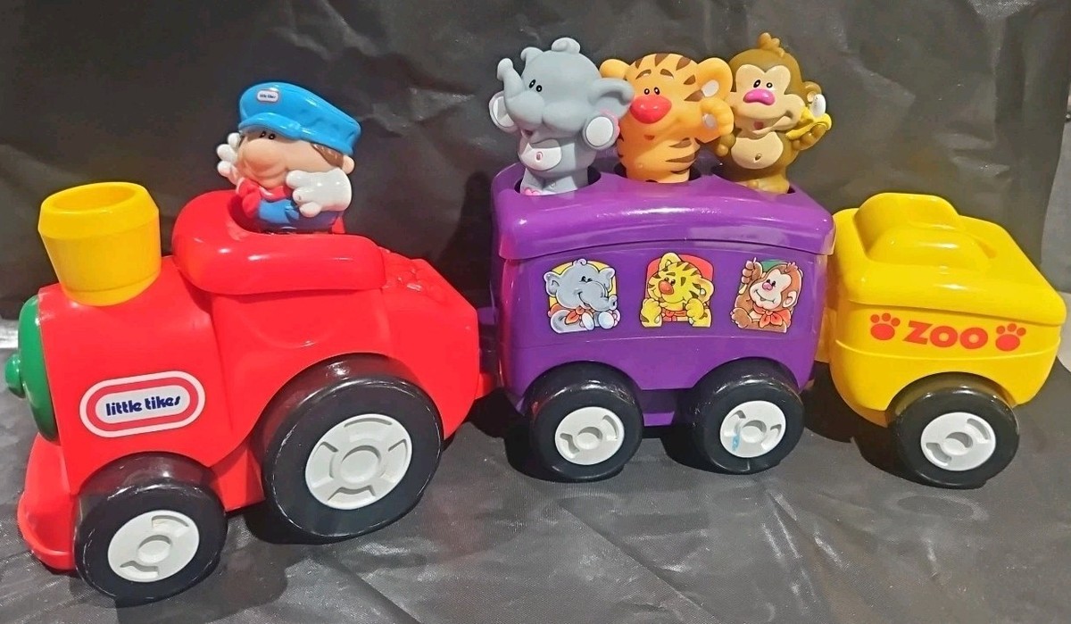 Vintage 2000 Little Tikes Choo Choo Zoo Train Set with Sounds