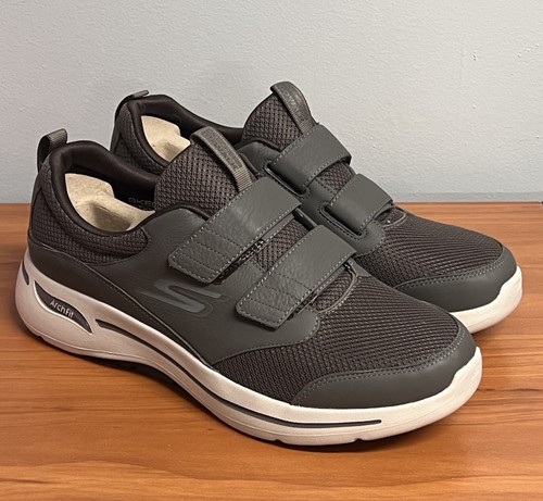 Herren Skechers GO WALK - KLETTVERSCHLUSS GRAU WANDERSCHUHE Größe 13 - Bild 5 von 7