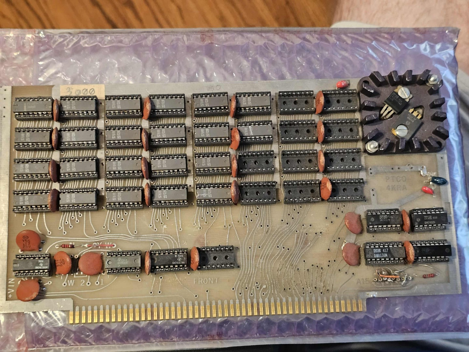 Vintage Retro S-100 PTCO 4KRA S100 Board Processor Technology 4K Static RAM Card