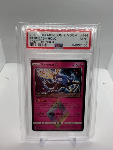 Xerneas Prism Star 144/214 Sm-Lost Thunder Holo PSA 9