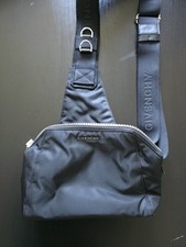 Givency Mens Crossbody Nylon Bag With Metal Zip And Detailed LOGO