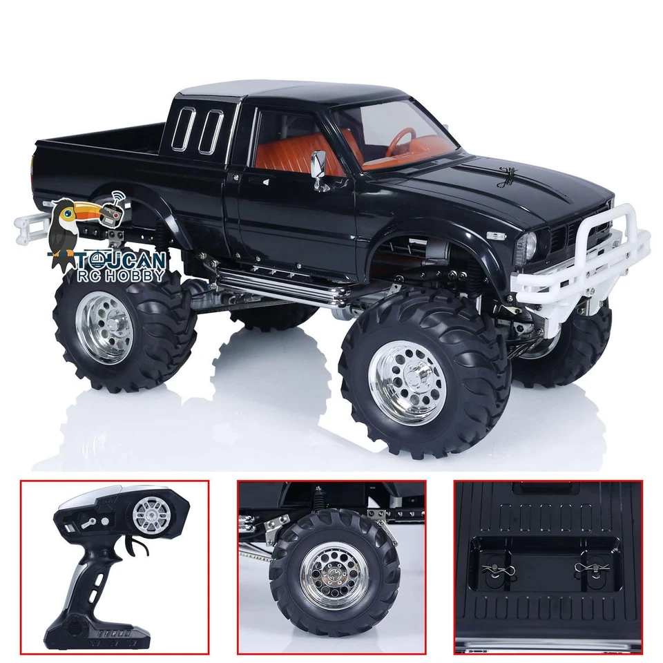 HG 1/10 P407 4WD RC Pickup Rally Series Off-Road Crawler Car RTR Model Black - Image 3 of 4