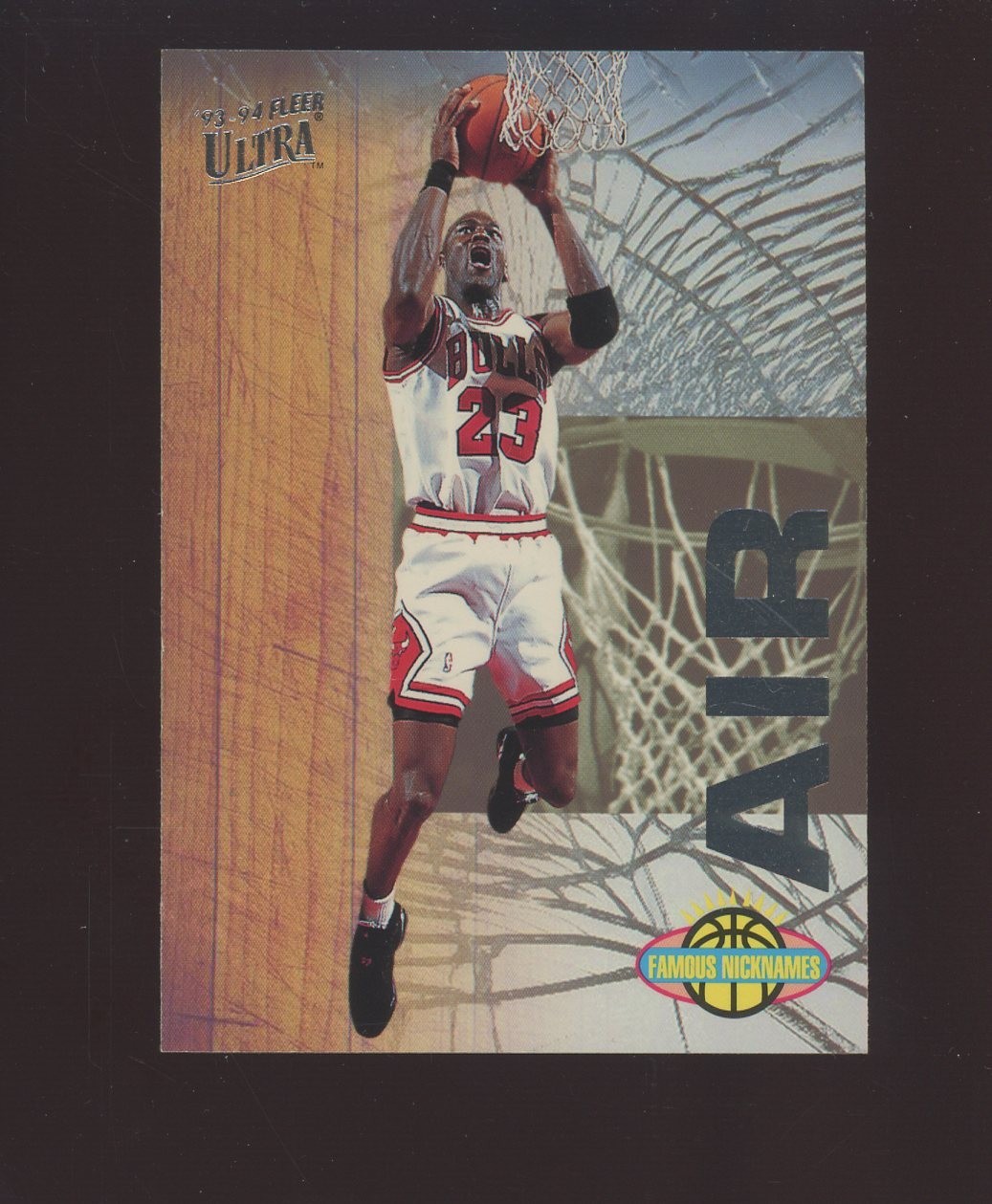 1993-94 Fleer Ultra Famous Nicknames Air #7 Michael Jordan Chicago Bulls HOF