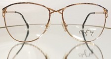 Vintage CHERYL TIEGS 69 PU Eyeglasses GOLD/TORTOISE New Metal 53-15-125 Italy