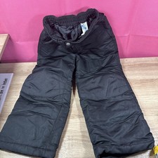 Faded glory Boys snow pants size xs 4/5 Black QQ