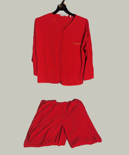 Victorias Secret Pajama Set   Women  s Size Large   Red   2  Piece Top and Bottom