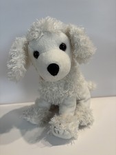 Animal Alley White Poodle Puppy Dog Plush 8.5  Tall Toys R Us 2000
