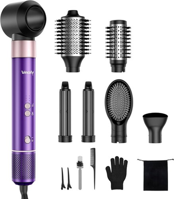 #ad Vincofy 7 In 1 Air Styler High Speed Hair Dryer Brush Model HB801i 1200 Watts $42.50